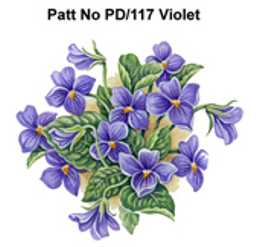 Chromos céramiques de casier PD/117 Violet