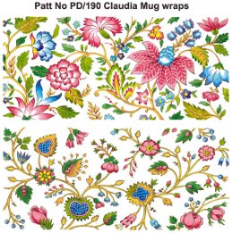 Chromos céramiques de casier Patt No PD/190 Claudia Mug wraps